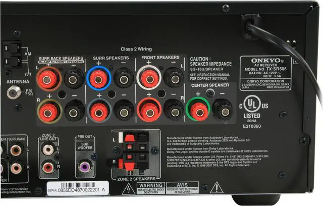 Alt view image 7 of 20 - ONKYO HT-S7100 7.1CH Home Theater System W/iPod Dock