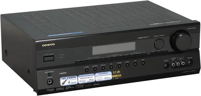 Alt view image 3 of 8 - ONKYO TX-SR507 5.1-Channel Black Home Theater Receiver