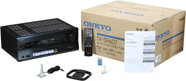 Alt view image 5 of 8 - ONKYO TX-SR607 7.2-Channel Black Home Theater Receiver