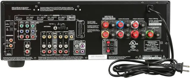 Alt view image 4 of 6 - ONKYO HT-RC260 7.2-Channel Home Theater Receiver