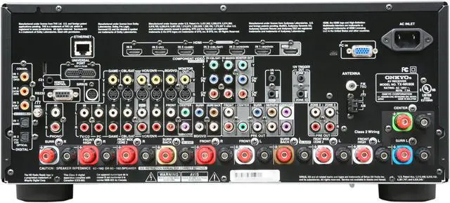 Alt view image 4 of 6 - ONKYO TX-NR808 7.2-Channel A/V Receiver