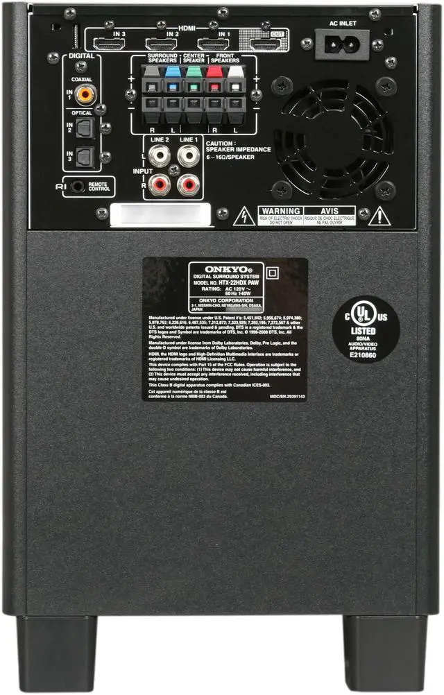 Alt view image 9 of 12 - ONKYO HTX-22HDX Ultra-Compact HD Home Theater System