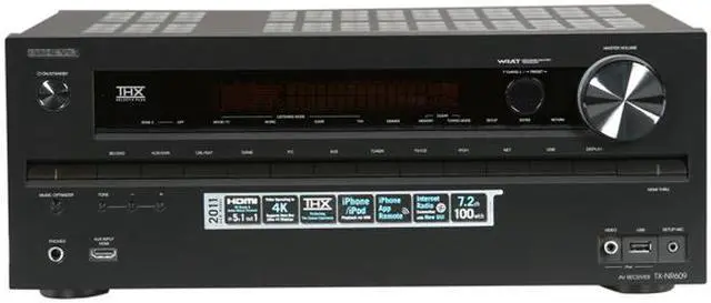 Alt view image 2 of 6 - ONKYO TX-NR609 7.2-Channel Network A/V Receiver