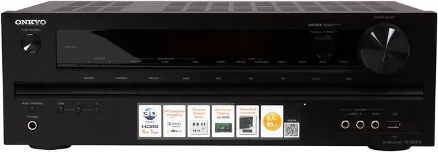 Alt view image 2 of 6 - ONKYO TX-SR313 5.1-Channel 3D-Ready Home Theater Receiver