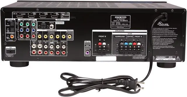 Alt view image 4 of 6 - ONKYO TX-SR313 5.1-Channel 3D-Ready Home Theater Receiver