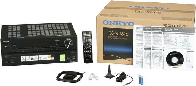 Alt view image 6 of 6 - ONKYO TX-NR616 7.2-Channel THX Certified Network A/V Receiver