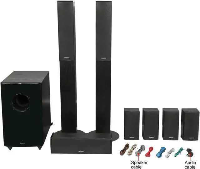 Alt view image 17 of 18 - ONKYO SKS-HT870 7.1-Channel Home Theater Speaker System