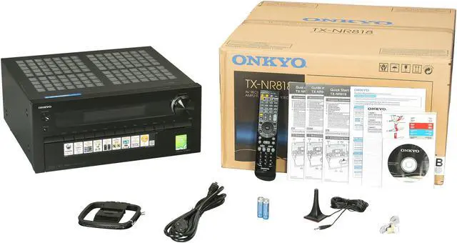 Alt view image 6 of 6 - ONKYO TX-NR818 7.2-Channel Network A/V Receiver – Black