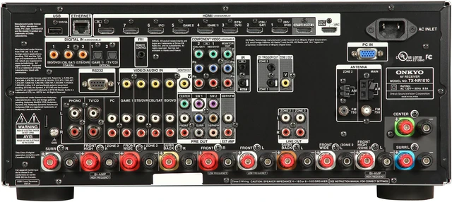 Alt view image 4 of 6 - ONKYO TX-NR1010 7.2-Channel Receiver