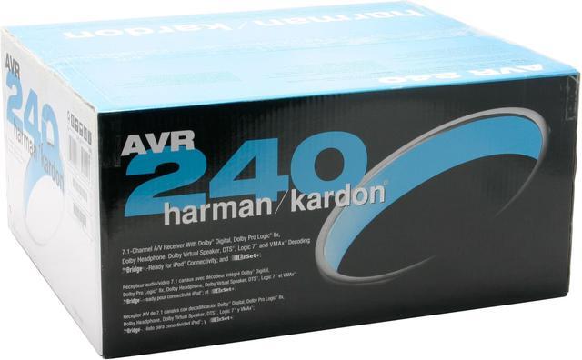 Alt view image 10 of 10 - Harman/Kardon AVR240 7.1-Channel 7 x 50W  7.1 Channel Surround Sound Receiver