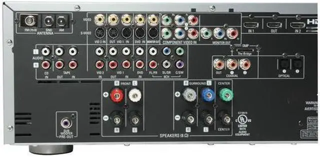 Alt view image 7 of 11 - Harman/Kardon AVR146 5.1-Channel A/V Receiver With HDMI Switching