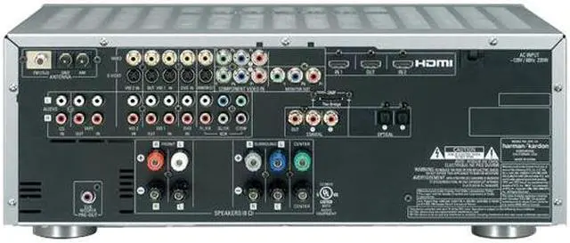 Alt view image 6 of 11 - Harman/Kardon AVR146 5.1-Channel A/V Receiver With HDMI Switching