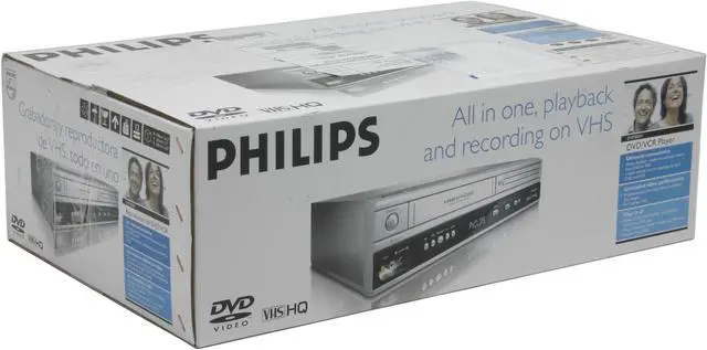 Alt view image 6 of 6 - Philips DVD Player & VCR Combo DVP3050V