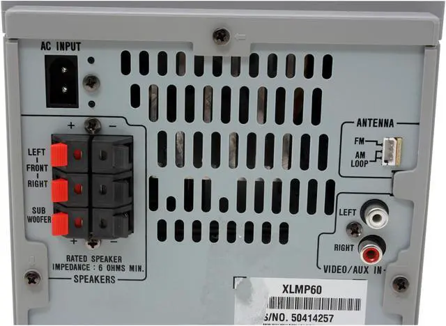 Alt view image 8 of 13 - SHARP CD/Radio 5-Disc Changer Shelf System XL-MP60