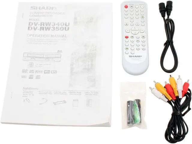 Alt view image 7 of 8 - Sharp DVD Recorder & VCR Combo DV-RW350U