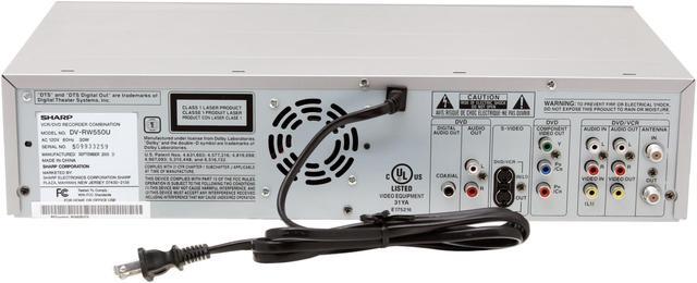 Alt view image 4 of 7 - Sharp DVD Recorder & VCR Combo DVRW550U