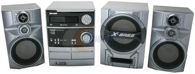 Alt view image 2 of 17 - SHARP CD/Cassette/MP3/Radio 5-Disc Changer Mini Audio System CD-SW330