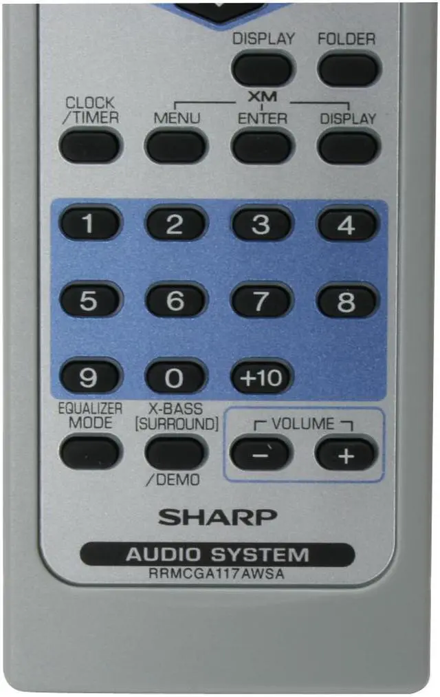 Alt view image 16 of 17 - SHARP CD/Cassette/MP3/Radio 5-Disc Changer Mini Audio System CD-SW330