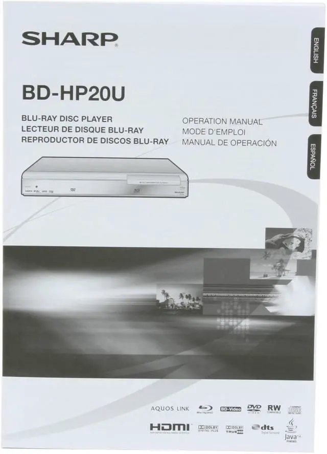 Alt view image 9 of 10 - Sharp Blu-ray Player BD-HP20U