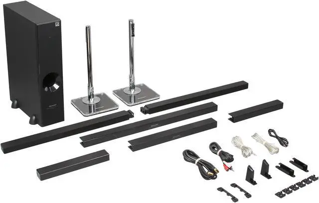 Alt view image 11 of 12 - Sharp HTSL75 2.1 CH Slim Sound Bar Home Theater System - System