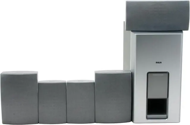 Alt view image 6 of 9 - RCA RTD300 300W 5.1CH DVD/VCR Home Theater System