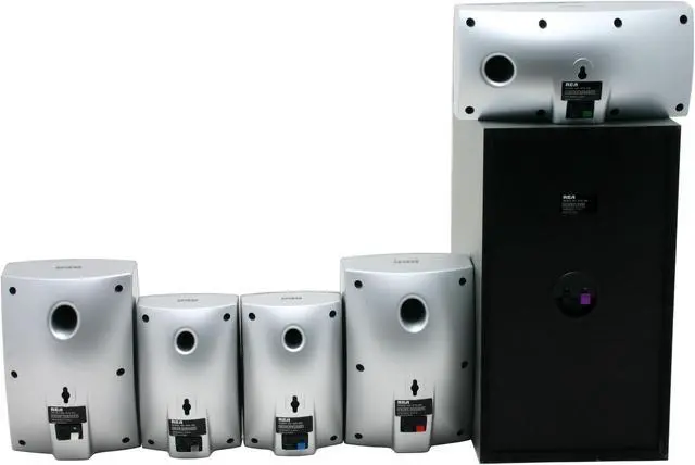 Alt view image 7 of 9 - RCA RTD300 300W 5.1CH DVD/VCR Home Theater System