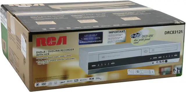 Alt view image 10 of 10 - RCA DVD Recorder & VCR Combo DRC8312N