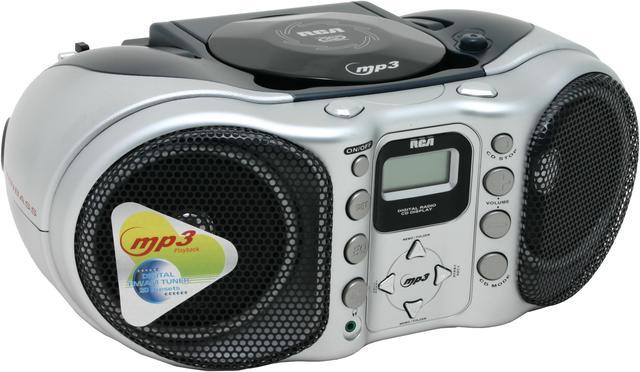 RCA AM/FM Portable Boombox w/ CD-R/RW Player MP3 Input Base Boost Model  #RCD160 44319503838