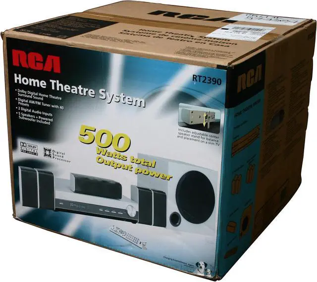 Alt view image 7 of 7 - RCA RT2390 500W Home Theater System
