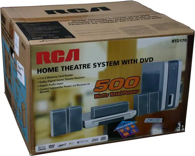 Alt view image 10 of 10 - RCA RTD170 5.1CH DVD/CD Home Theater System