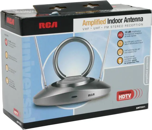 Alt view image 6 of 6 - RCA ANT301 LED HDTV antenna