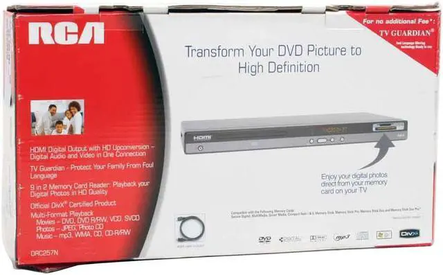 Alt view image 6 of 6 - RCA DVD Player DRC257N