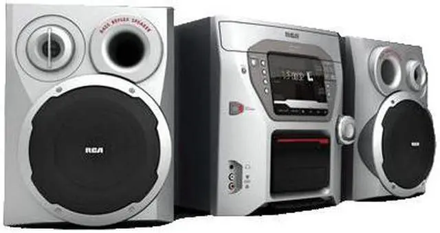 Main image of RCA CD/Cassette/MP3/Radio 5-Disc Changer Shelf System RS2663