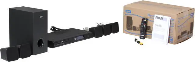 Alt view image 15 of 15 - RCA 5.1 CH Home Theater System with Blu-ray Player and Netflix And Vudu- RTB10223