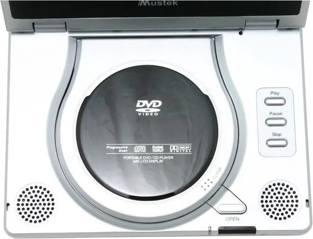 Alt view image 6 of 8 - Mustek PL607 Portable DVD Player w/ 7" 16:9 LCD