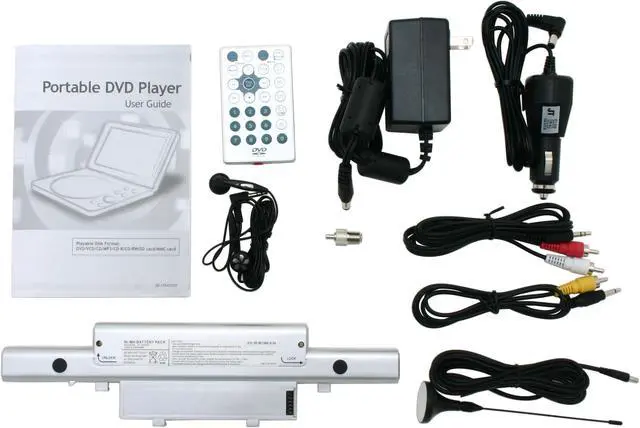 Alt view image 9 of 10 - Mustek PL510T Portable DVD Player w/ 10" 16:9 LCD & TV Tuner