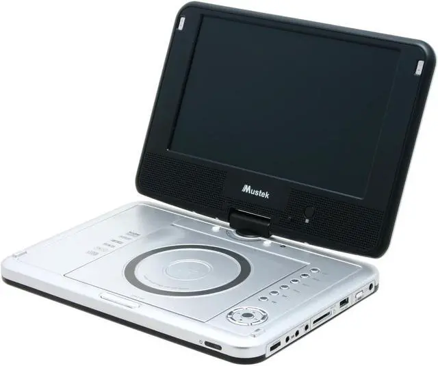 Alt view image 3 of 17 - Mustek MP100 10" Widescreen Portable DVD Players