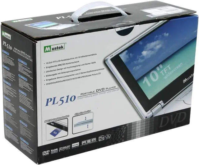 Alt view image 13 of 13 - Mustek PL510 Portable DVD Players