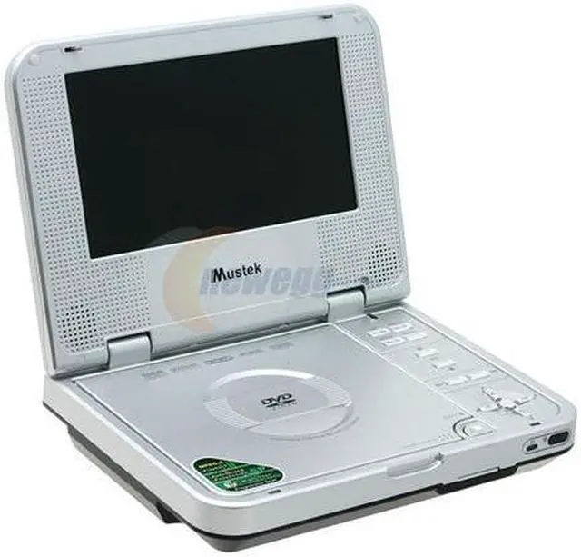 Alt view image 2 of 14 - Mustek MP70C Portable widescreen DVD Player
