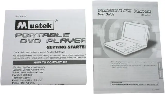 Alt view image 13 of 14 - Mustek MP70C Portable widescreen DVD Player