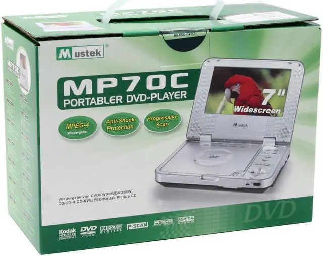 Alt view image 14 of 14 - Mustek MP70C Portable widescreen DVD Player
