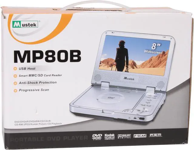Alt view image 9 of 9 - Mustek MP80B Portable DVD Players