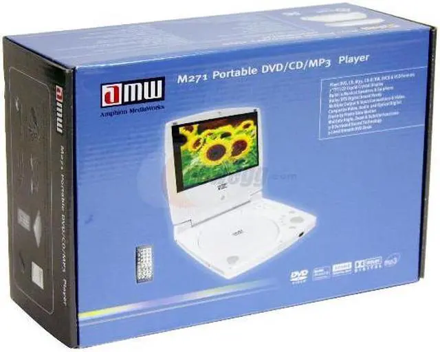 Alt view image 8 of 15 - ADVUEU AMW-M271 Portable DVD Player W/ 7" 16:9 widescreen LCD