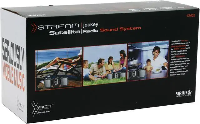 Alt view image 7 of 7 - XACT SIRIUS Satellite Radio Portable Boom Box