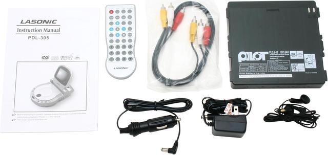 Alt view image 7 of 8 - LASONiC PDL-305 Black Portable DVD Player W/ 3.5" TFT LCD Display