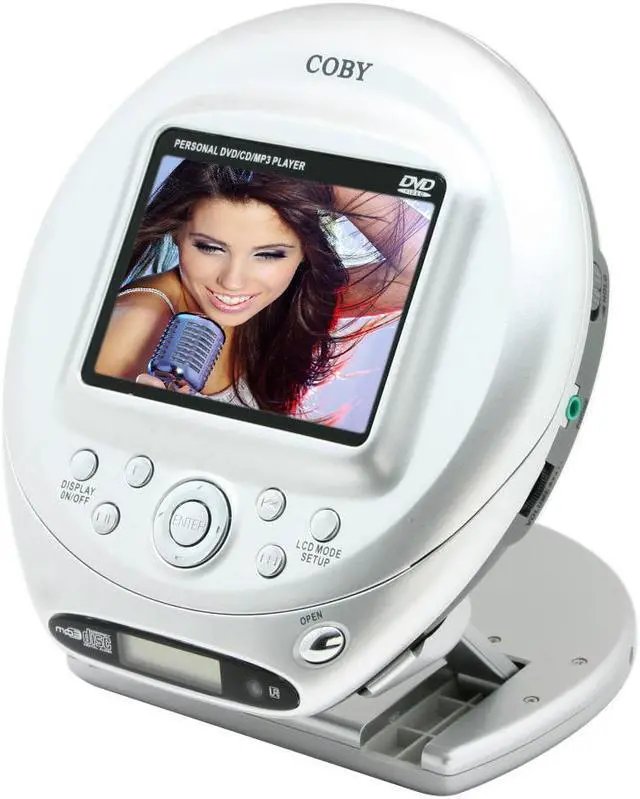 Alt view image 2 of 18 - COBY TF-DVD500 3.5" LCD Portable DVD Player