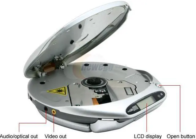 Alt view image 10 of 18 - COBY TF-DVD500 3.5" LCD Portable DVD Player