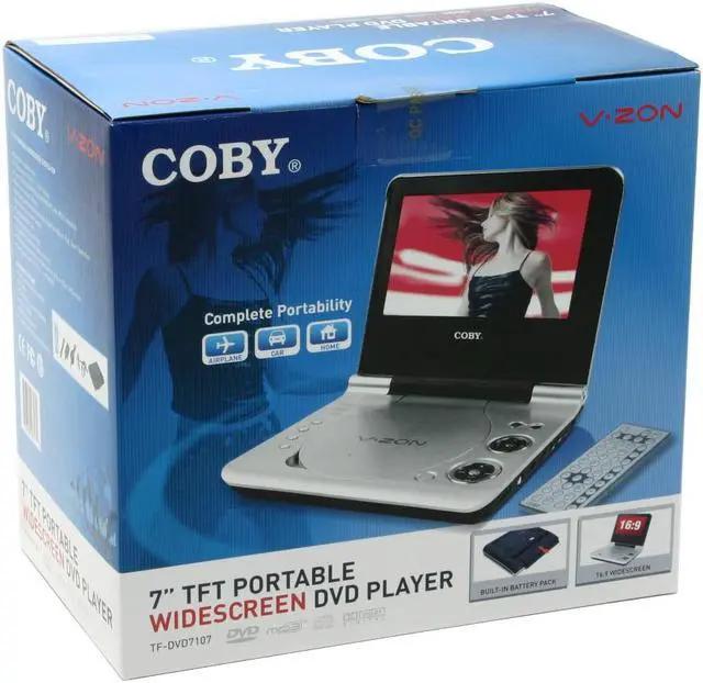 Alt view image 16 of 16 - COBY V-ZON 7" WIDESCREEN PORTABLE DVD PLAYER