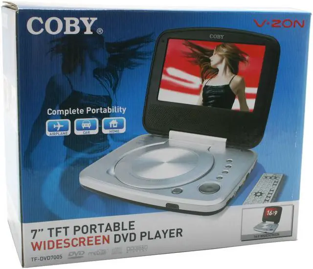 Alt view image 10 of 10 - COBY TF-DVD7005 7" TFT Portable Widescreen DVD Player