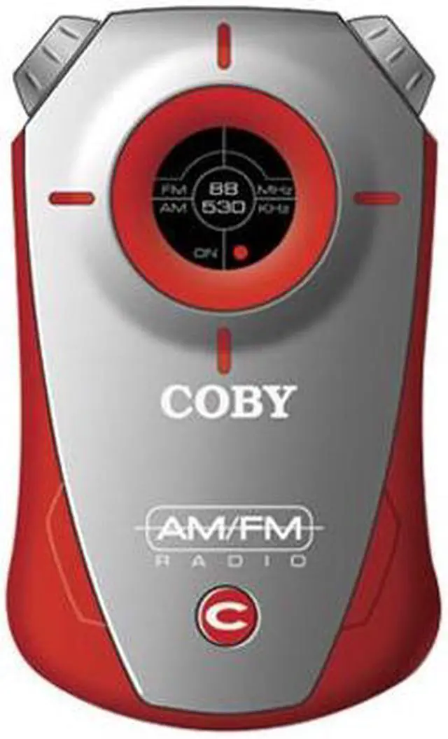 Main image of COBY Pocket AM/FM Radio CX71 Red
